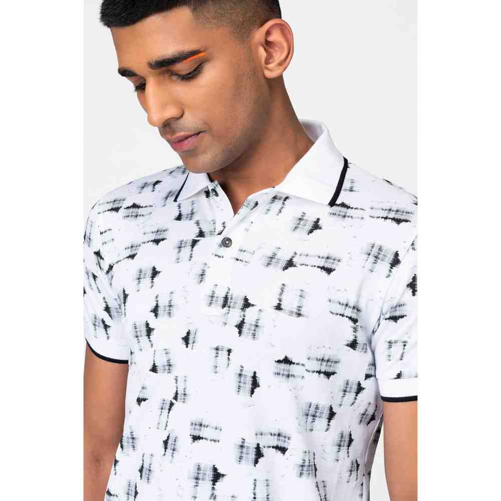 Genes Lecoanet Hemant Graphic Printed Polo T Shirt