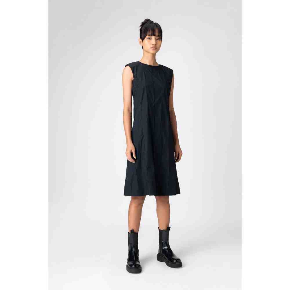 Genes Lecoanet Hemant Black Midnight Black Embroidered Dress