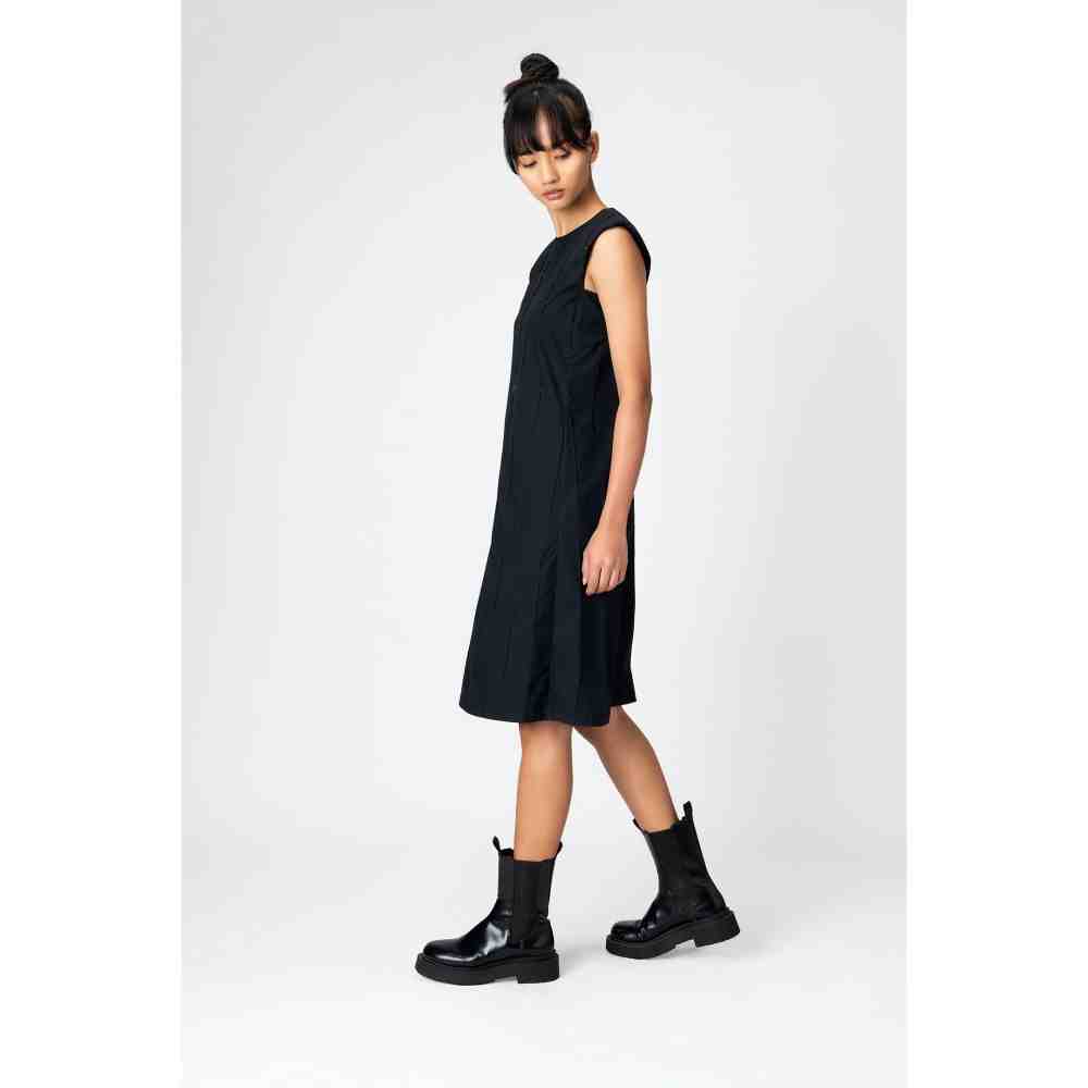 Genes Lecoanet Hemant Black Midnight Black Embroidered Dress