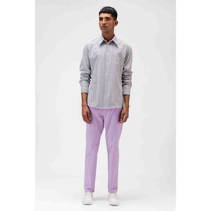 Genes Lecoanet Hemant Twill Mens Trousers with Constructed Pocket