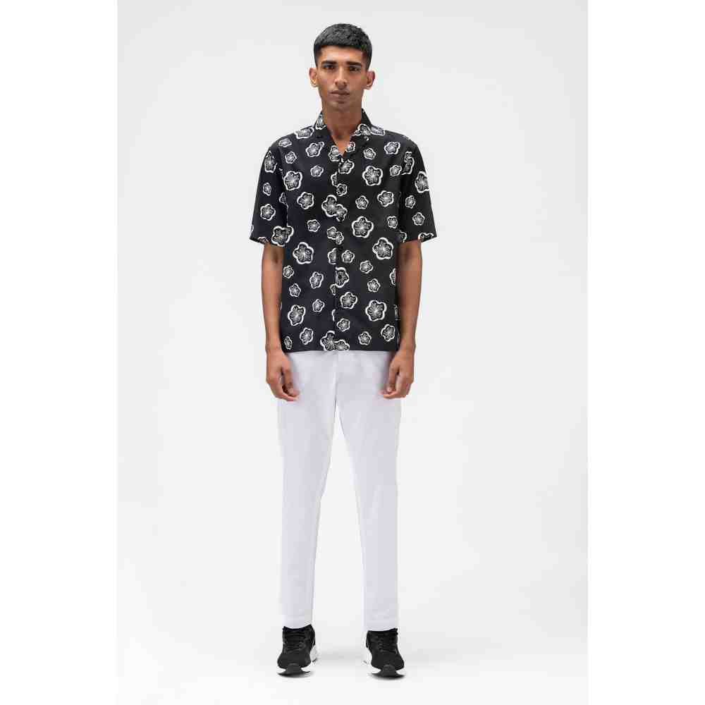 Genes Lecoanet Hemant 3D Printed Mens Shirt with Cuban Collar