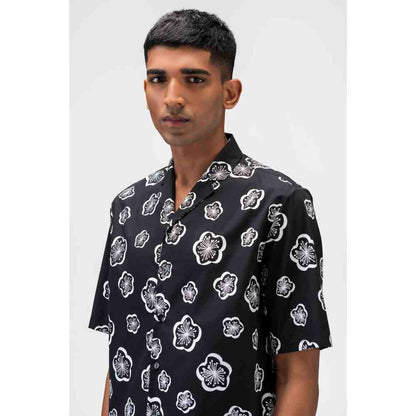 Genes Lecoanet Hemant 3D Printed Mens Shirt with Cuban Collar