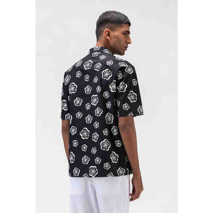 Genes Lecoanet Hemant 3D Printed Mens Shirt with Cuban Collar