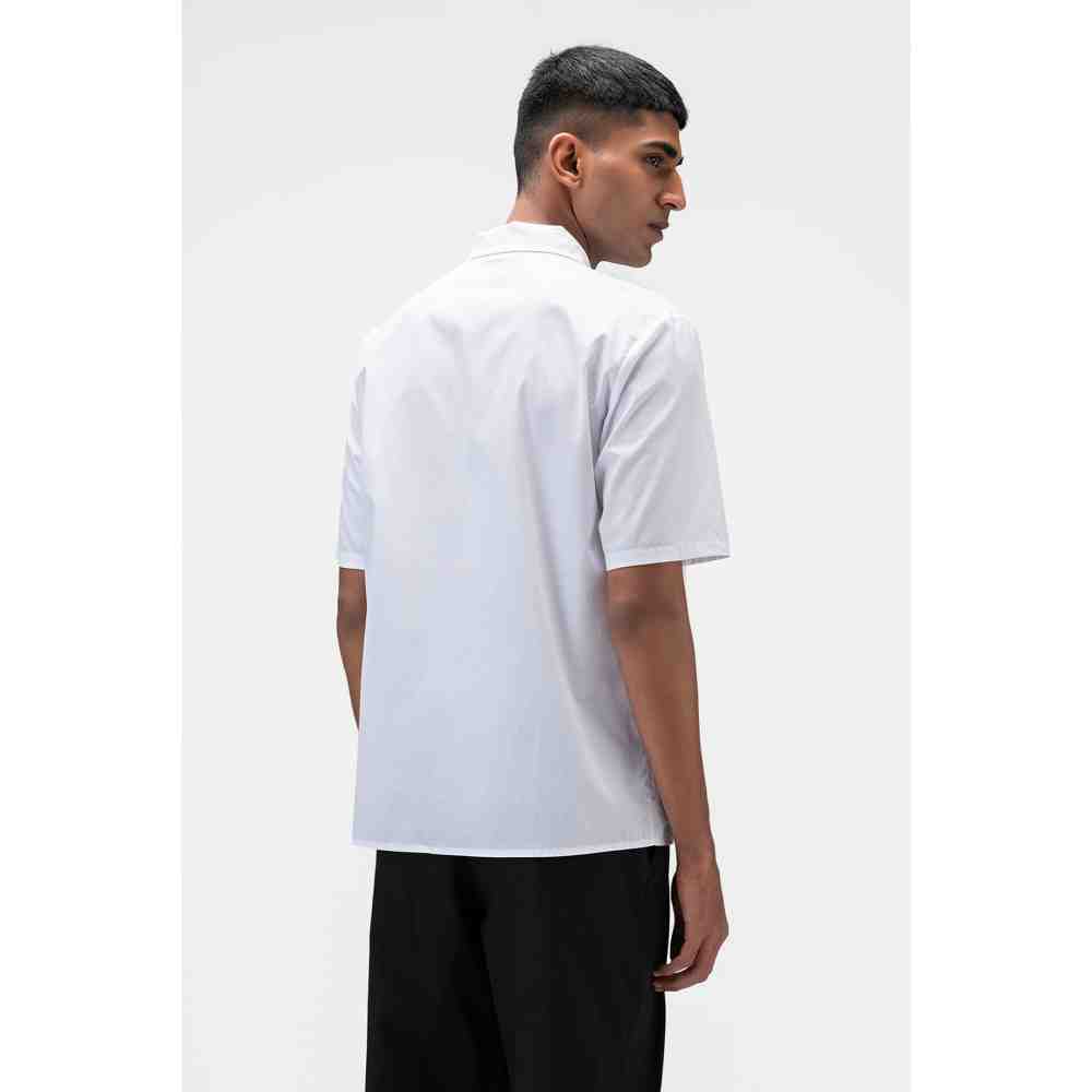 Genes Lecoanet Hemant Mens Shirt with Floral Collage Patch Pocket