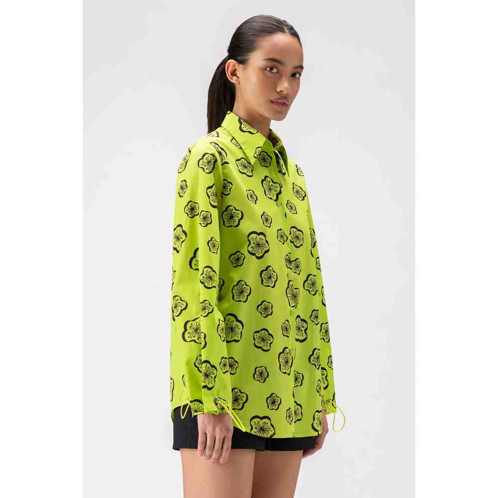 Genes Lecoanet Hemant Printed Women Shirt With Adjustable Drawstrings
