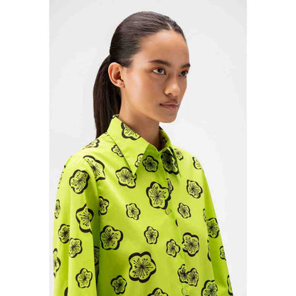 Genes Lecoanet Hemant Printed Women Shirt With Adjustable Drawstrings