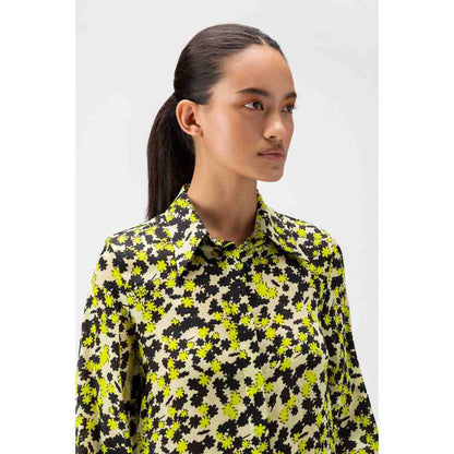 Genes Lecoanet Hemant Floral Collage Women Shirt With Statement Sleeves