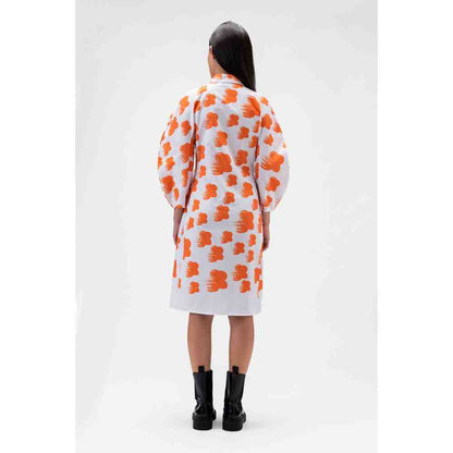 Genes Lecoanet Hemant Abstract Florals Shirt Dress