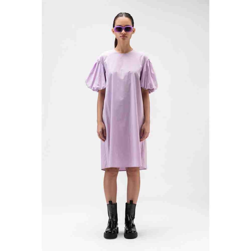 Genes Lecoanet Hemant Round Neck Dress With Balloon Sleeves