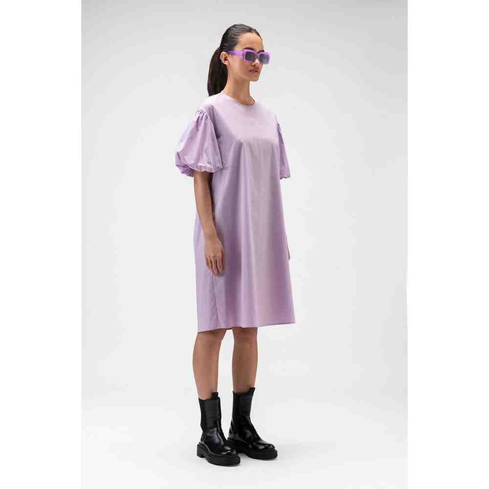 Genes Lecoanet Hemant Round Neck Dress With Balloon Sleeves