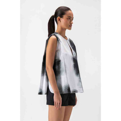 Genes Lecoanet Hemant Ombre Florals Sleeveless Top