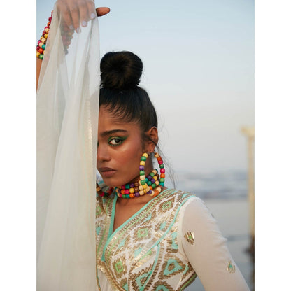 Gopi Vaid Ivory Zohra Sharara (Set of 3)