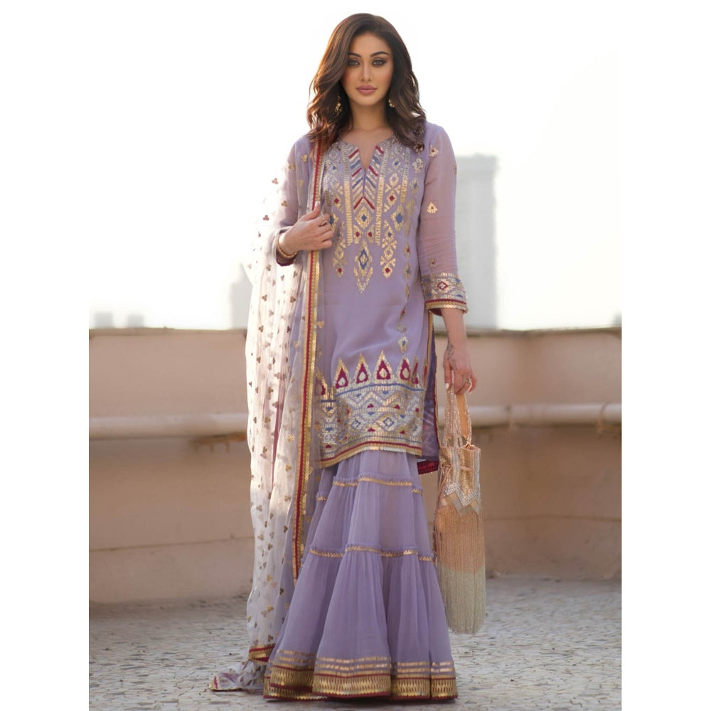 Gopi Vaid Lilac Rahat Sharara (Set of 3)
