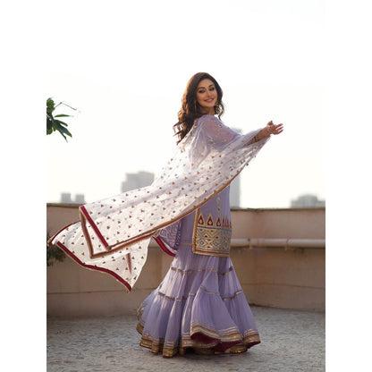 Gopi Vaid Lilac Rahat Sharara (Set of 3)