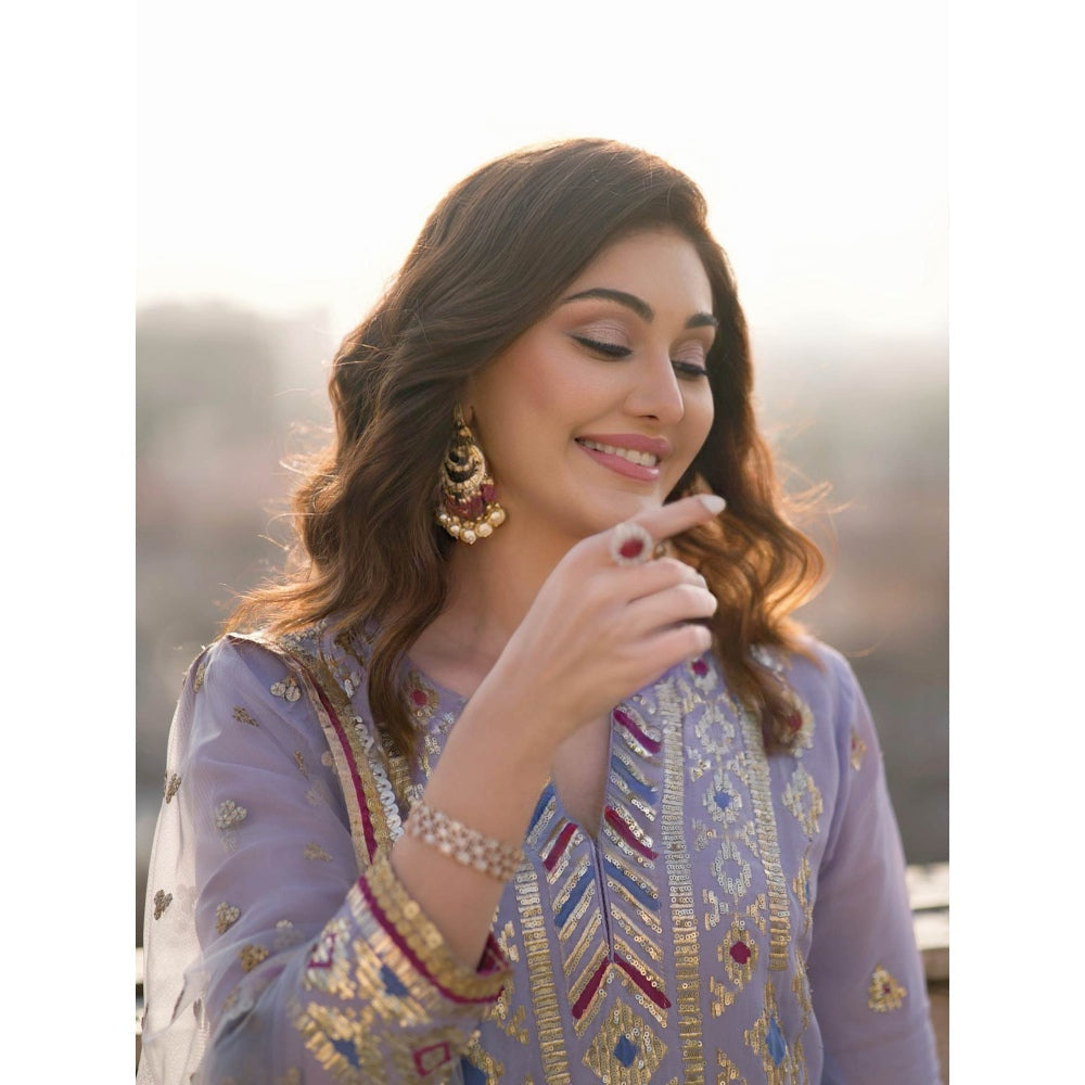 Gopi Vaid Lilac Rahat Sharara (Set of 3)