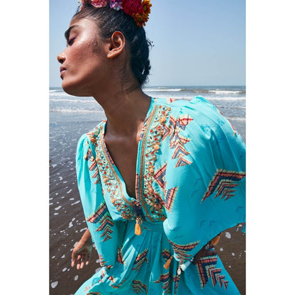 Gopi Vaid Lara Crepe Long Dress