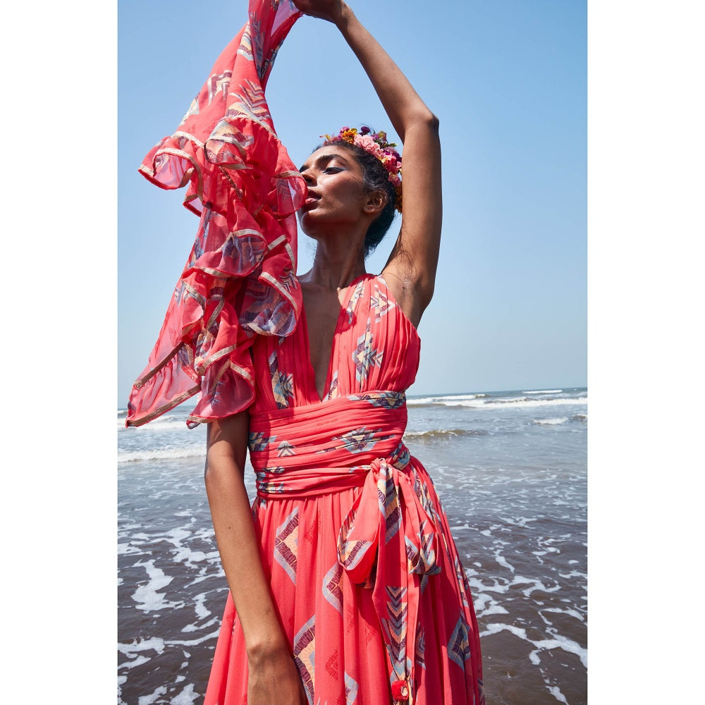 Gopi Vaid Lia Sleeveless Maxi Dress