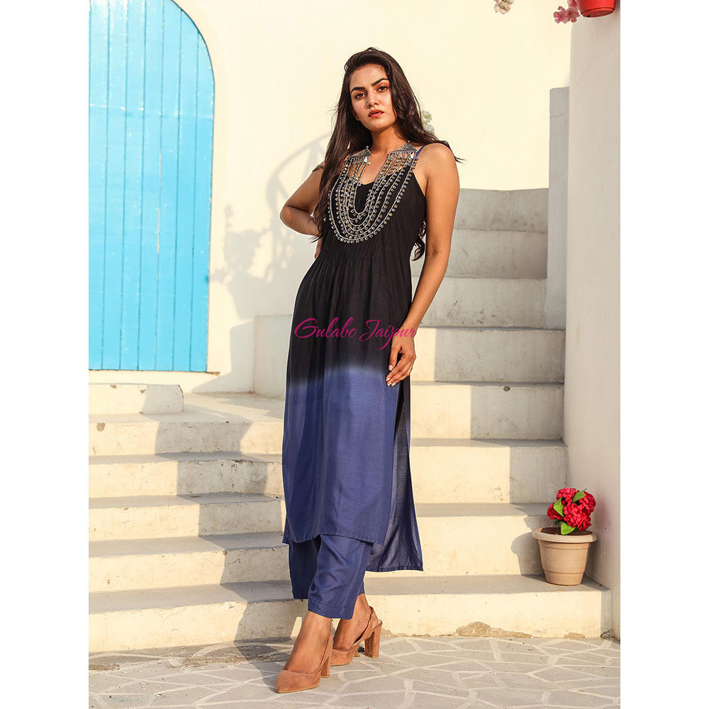 Gulabo Jaipur Blue Kurta And Pant (Set of 2)