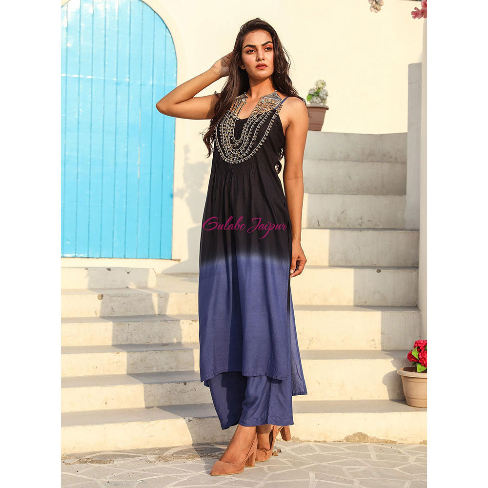 Gulabo Jaipur Blue Kurta And Pant (Set of 2)