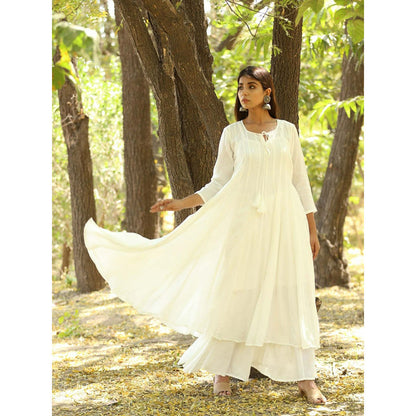 Gulabo Jaipur Glorious White Set (Set of 2)