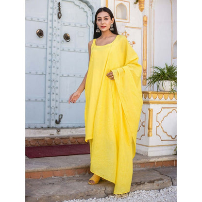 Gulabo Jaipur Noori Yellow Straight Set (Set of 3)