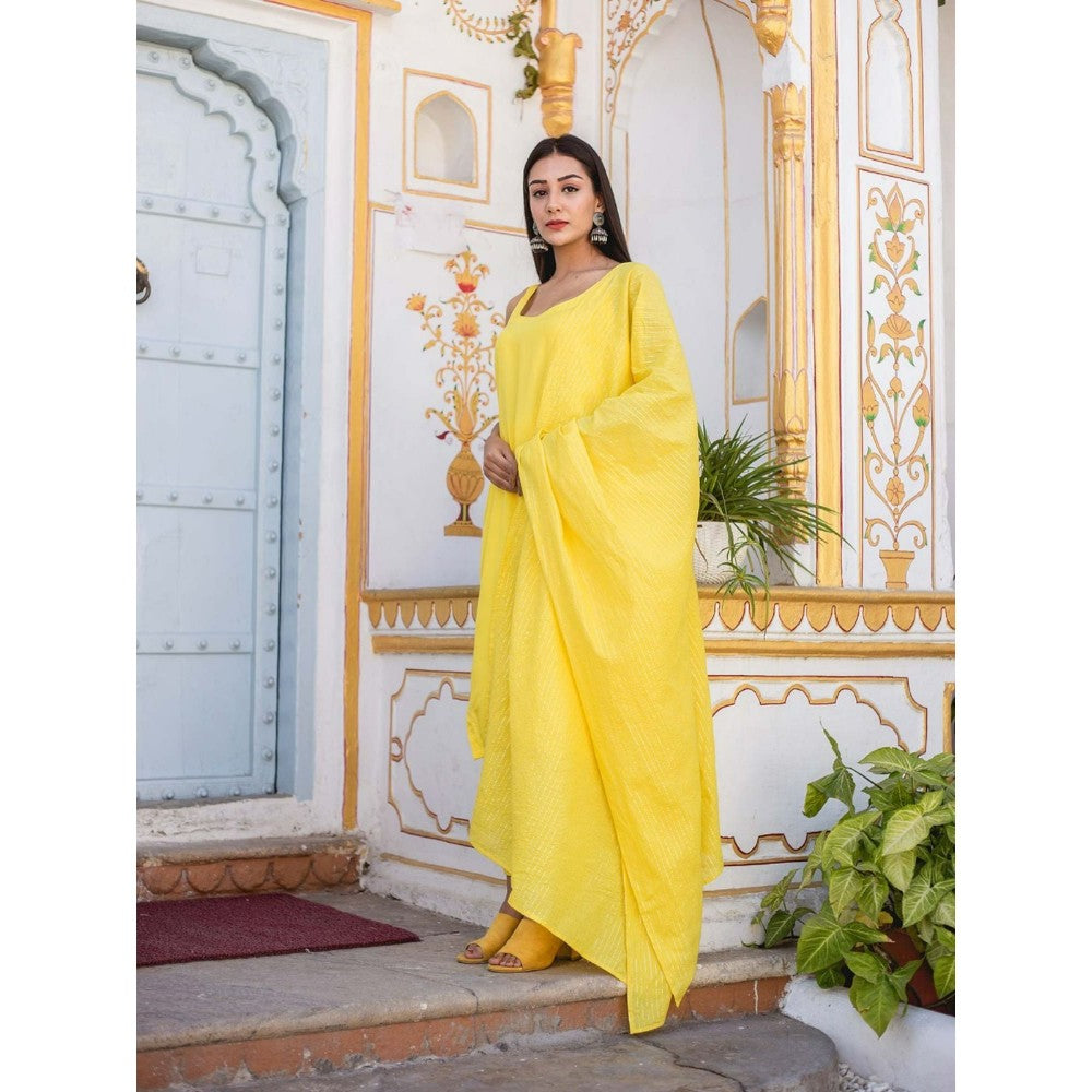 Gulabo Jaipur Noori Yellow Straight Set (Set of 3)