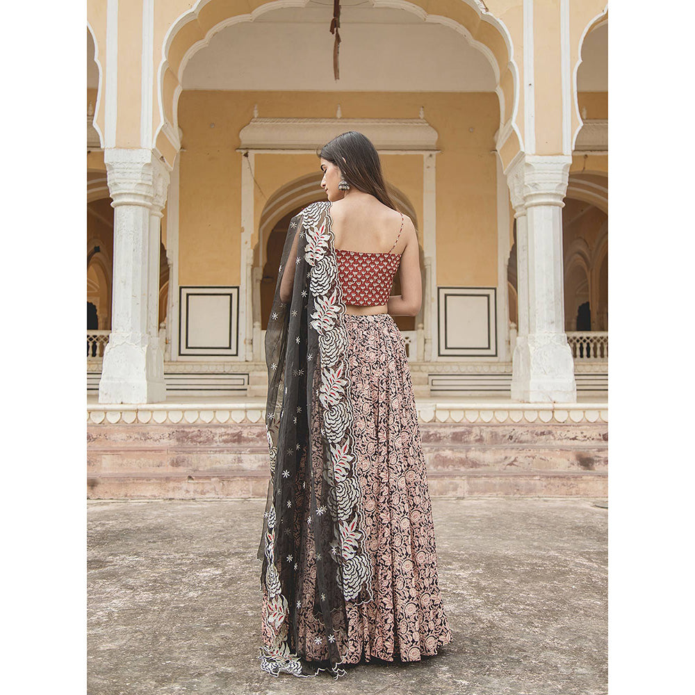 Gulabo Jaipur Mira Black Lehenga (Set of 3)