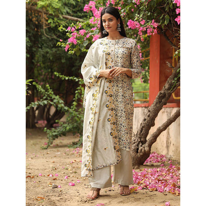 Gulabo Jaipur Rahat White - Set of 3