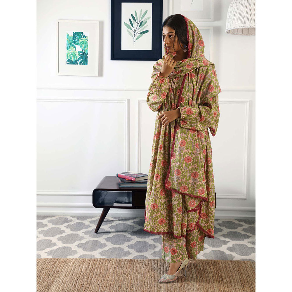 Gulabo Jaipur Abaya Floral (Set of 3)