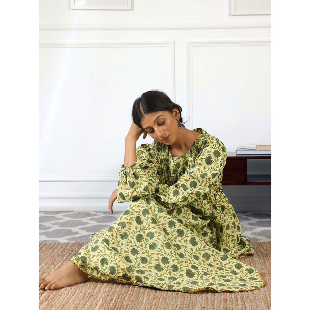 Gulabo Jaipur Abaya Green (Set of 3)