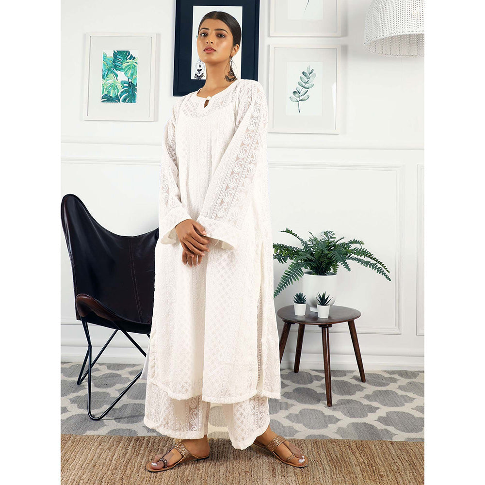 Gulabo Jaipur Batul White (Set of 3)