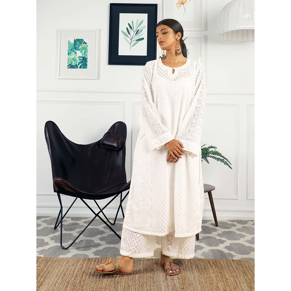 Gulabo Jaipur Batul White (Set of 3)