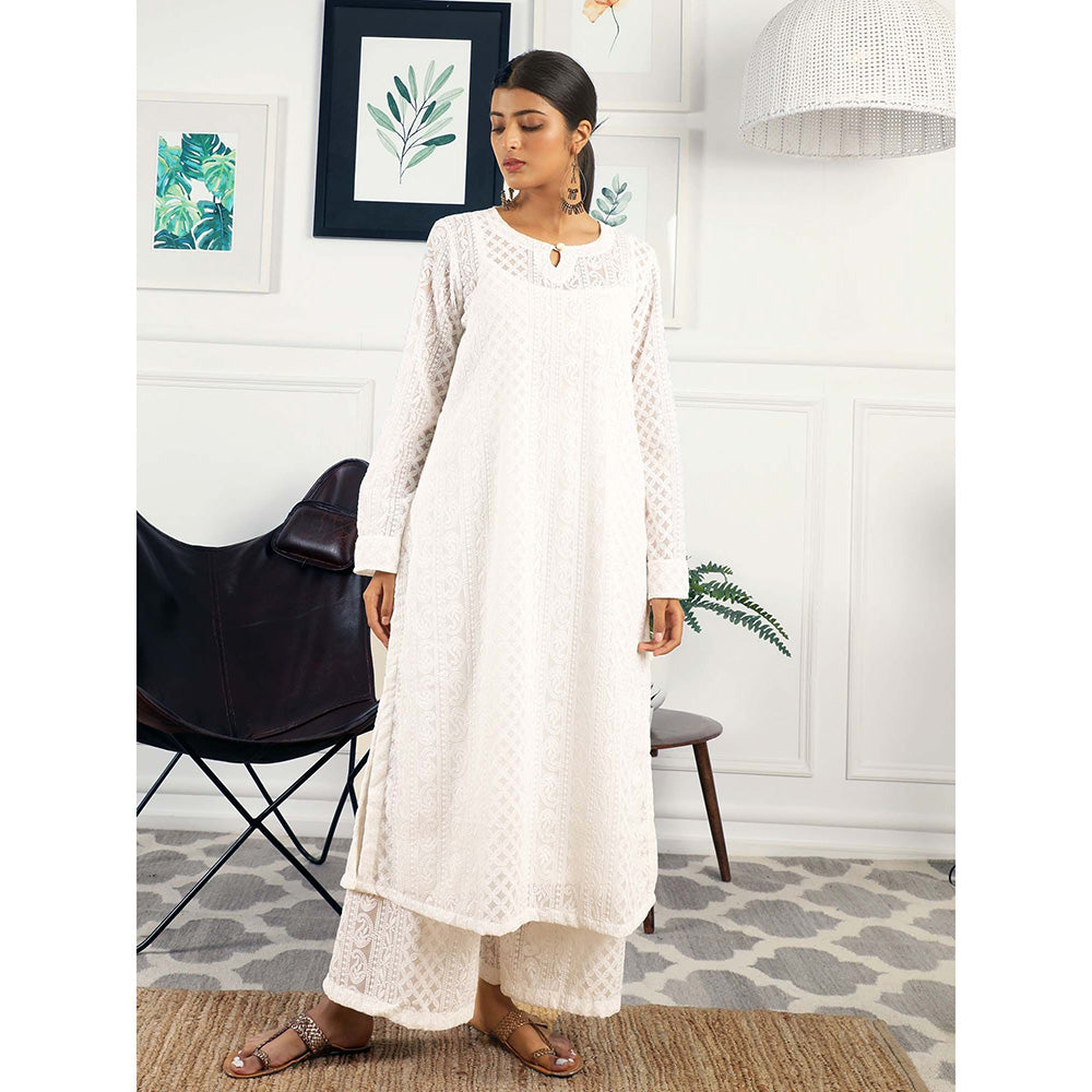 Gulabo Jaipur Batul White (Set of 3)