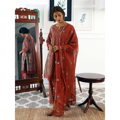 Gulabo Jaipur Jaya Red (Set of 3)