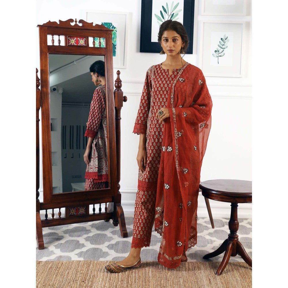 Gulabo Jaipur Jaya Red (Set of 3)