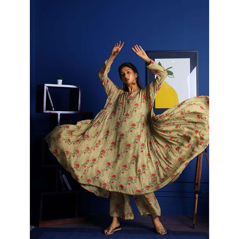Gulabo Jaipur Nirali Green (Set of 3)
