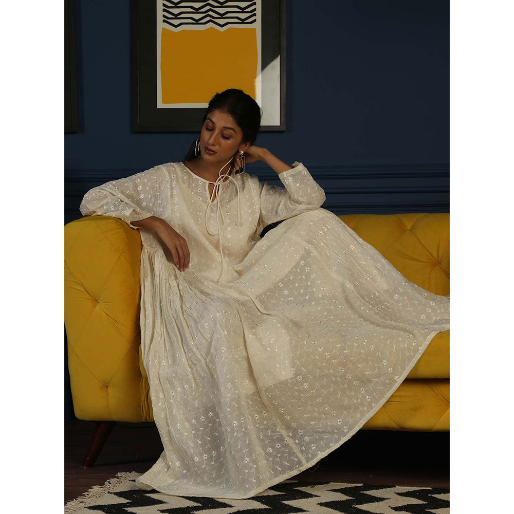 Gulabo Jaipur Nirali White (Set of 3)