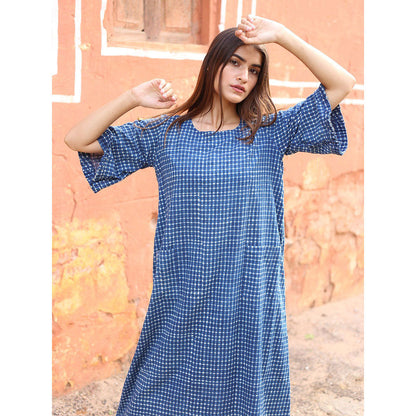 Gulabo Jaipur Blue Molly Midi Dress