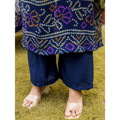 Gulabo Jaipur Blue Naaz Straight Kurta With Pant And Dupatta (Set Of 3)