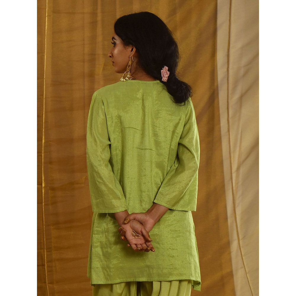 Gulaal Lakshmi Tissue Chanderi Kurta
