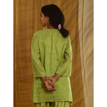 Gulaal Lakshmi Tissue Chanderi Kurta