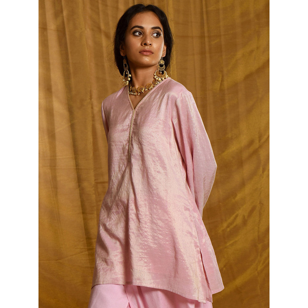 Gulaal Lakshmi Tissue Chanderi Kurta