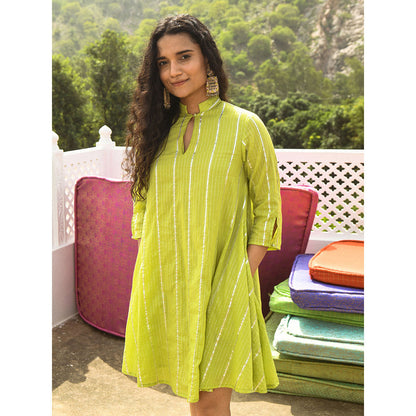 Gulaal Anya Green Swing Dress