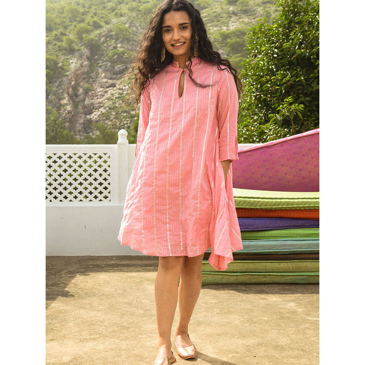Gulaal Aruj Pink Swing Dress