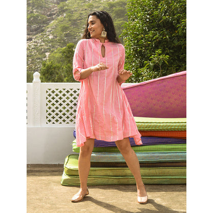 Gulaal Aruj Pink Swing Dress