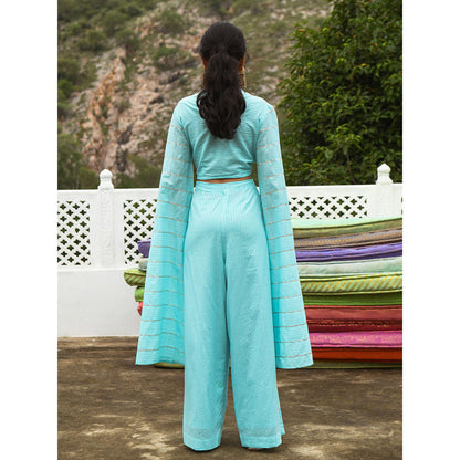 Gulaal Jayvee Blue Co-Ord (Set of 2)