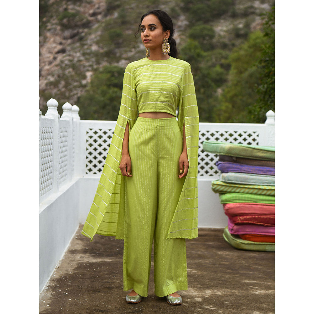 Gulaal Kashin Green Co-Ord (Set of 2)