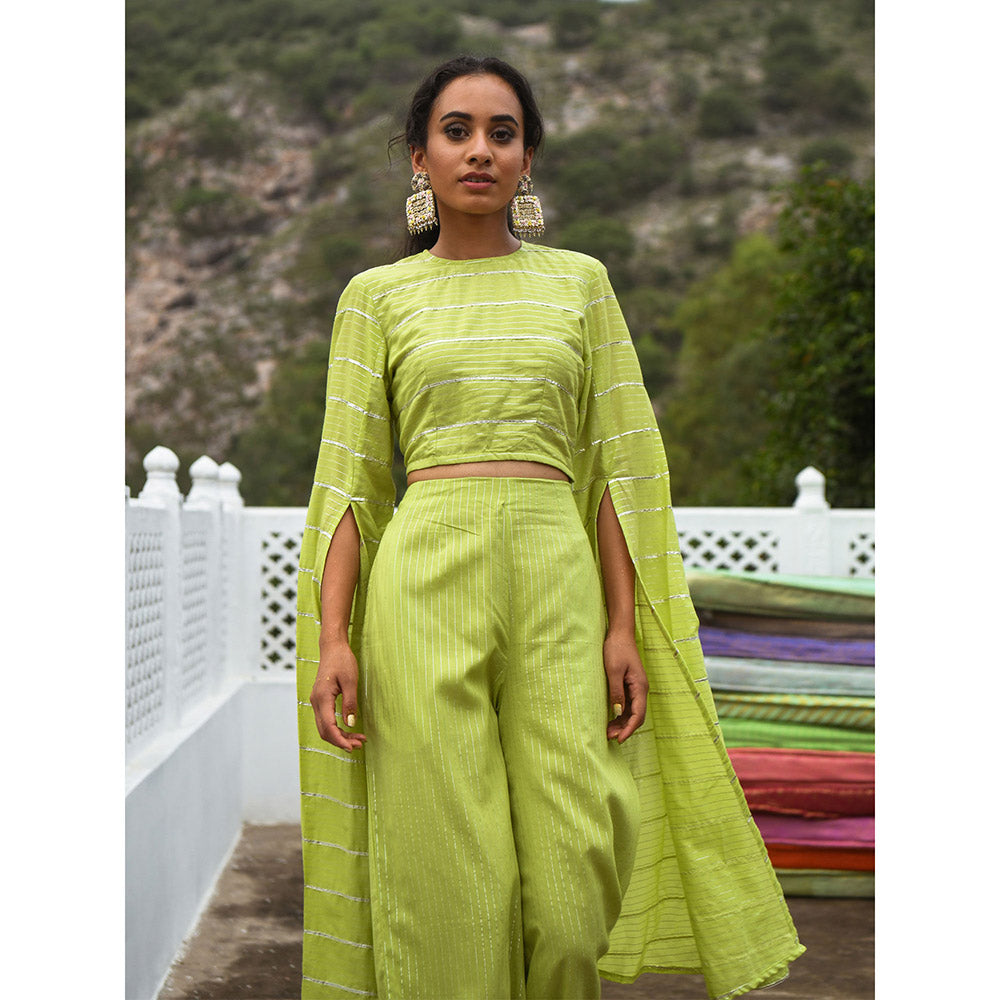 Gulaal Kashin Green Co-Ord (Set of 2)