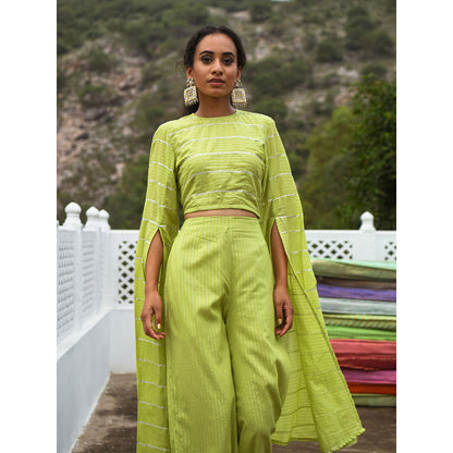 Gulaal Kashin Green Co-Ord (Set of 2)