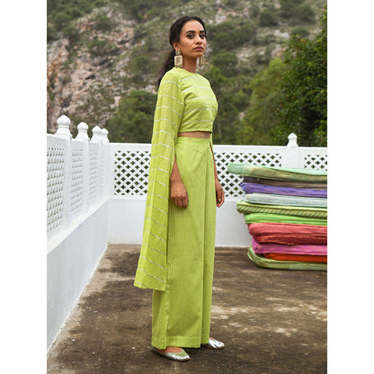 Gulaal Kashin Green Co-Ord (Set of 2)
